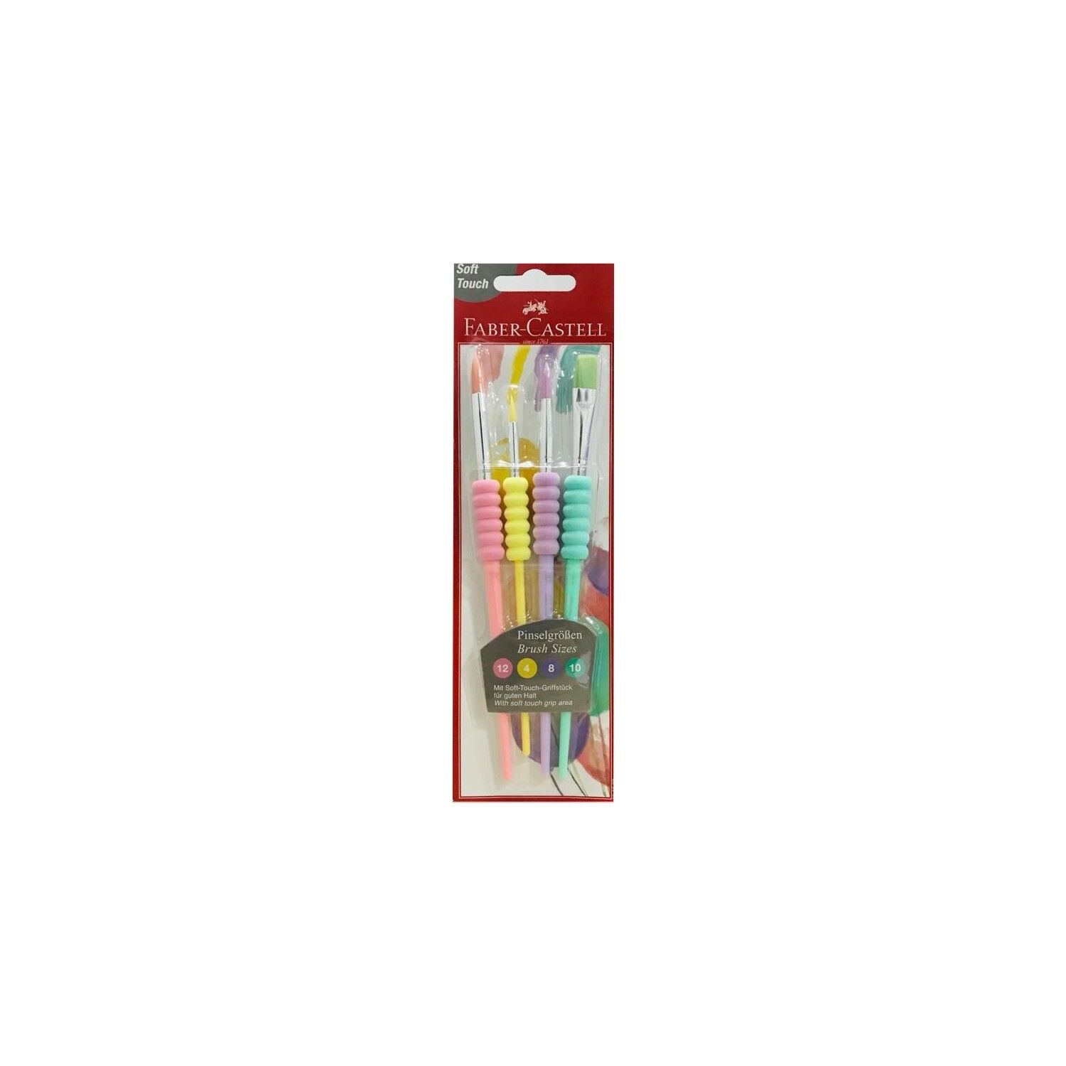 Faber-Castell Soft Touch Fırça Pastel 4 Çşt