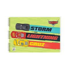Cars 25*35 15 Yaprakresim Defteri