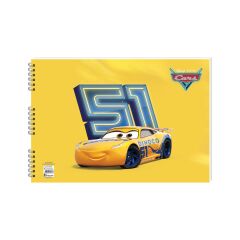 Cars 25*35 15 Yaprakresim Defteri