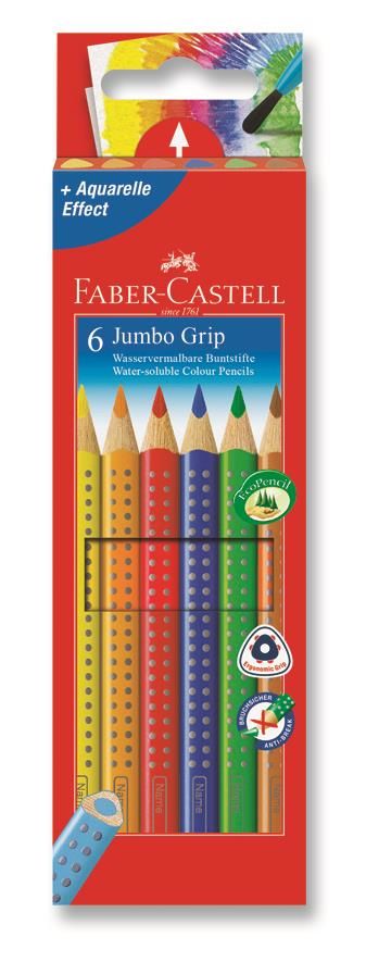 Faber-Castell Jumbo Grip Boya Kalemi 6 Renk