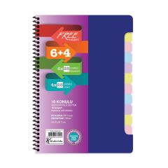 Keskin Color A4 4+2 X25=150 Yaprak Ayraçlı Free Subject Def.