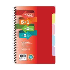 Keskin Color A4 5+3 X25=200 Yaprak Ayraçlı Free Subject Def.