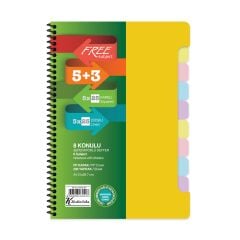Keskin Color A4 5+3 X25=200 Yaprak Ayraçlı Free Subject Def.