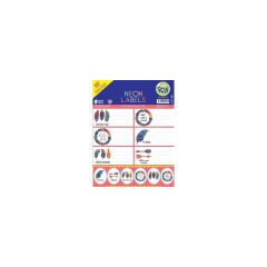 Çıkartmalı Neon Defter Etiketi- Trıbal