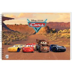 Cars 35*50 15 Yaprakresim Defteri