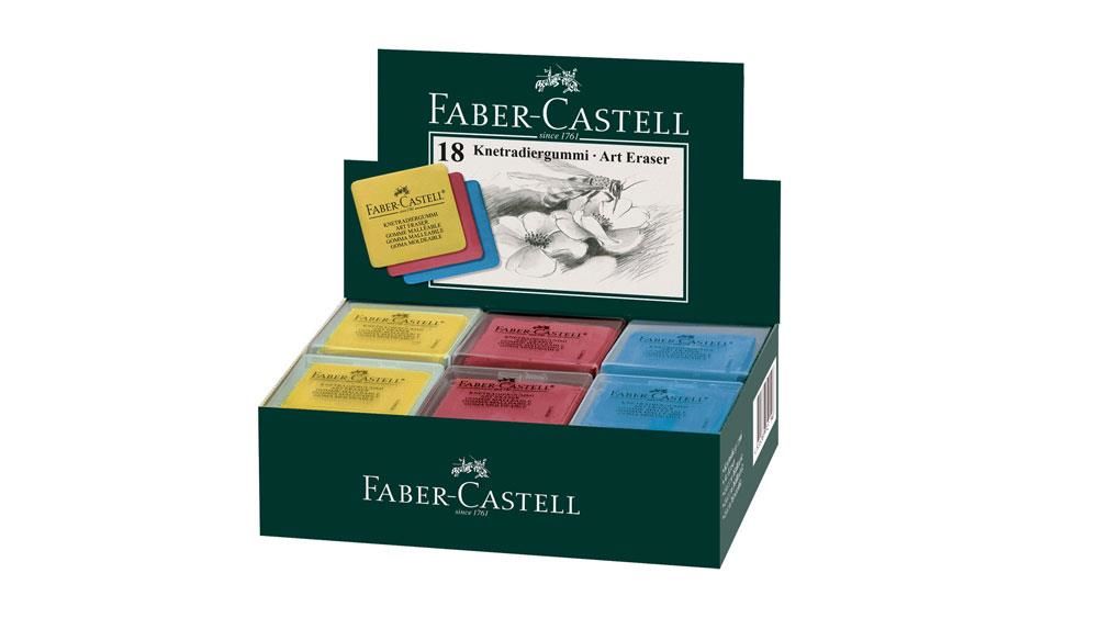 Faber-Castell Hamur Silgi Pls Kutulu Renkli