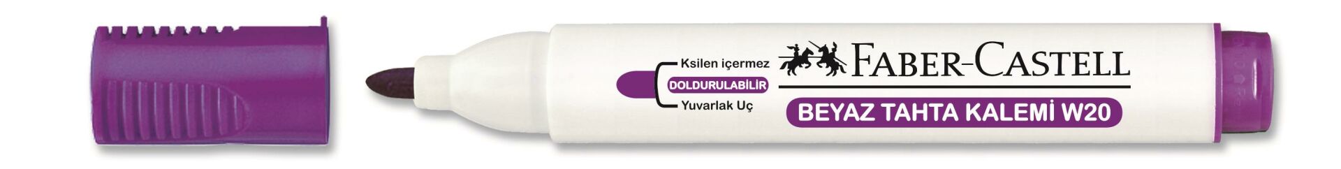 Faber-Castell W20 Beyaz Tahta Kalemi Mor