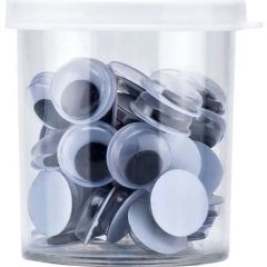 Brons Oynar Göz Siyah-Beyaz 12 Mm(Yeni) Br-682