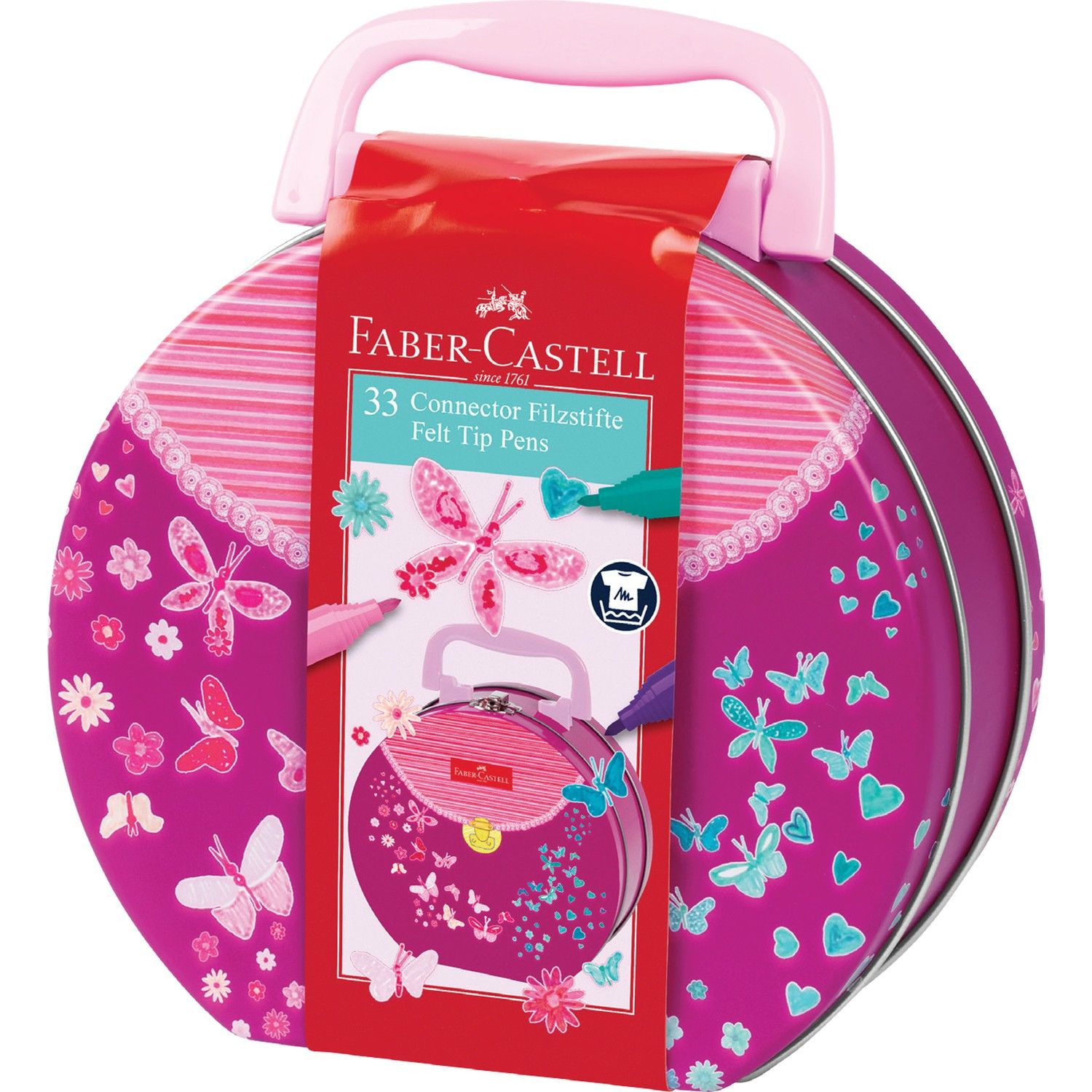 Faber-Castell Eğlenceli Keçeli, El Çantası, 33'Lü