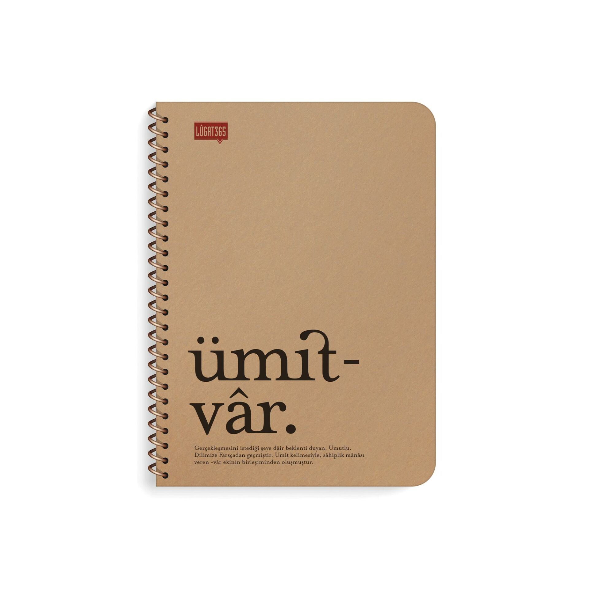 Lugat365 16*22 80 Yaprakçiz. Kraft Kap.Spr.Def. Ümitv
