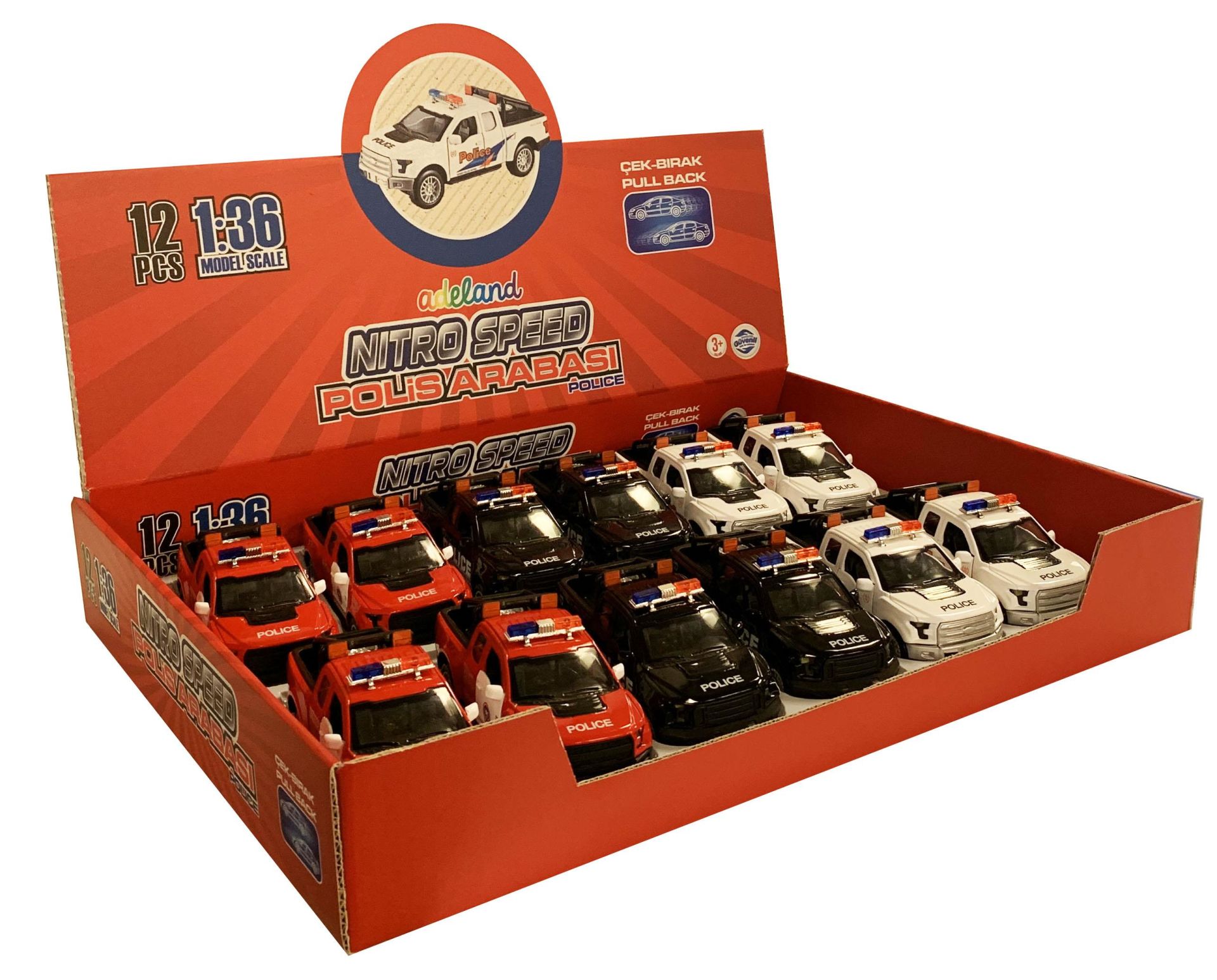 Nitro Speed 1:36 Çek Bır Polis Arabası