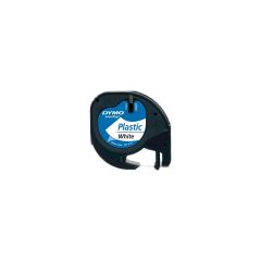 Dymo Şerit Letratag Plastik 12Mmx4M Beyaz 721610-7