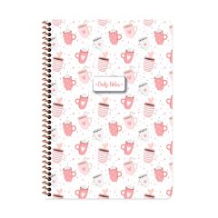 Keskin Color Coffee A4 80 Yaprak Çizgili Karton Kapak Spiralli Perforajlı Defter