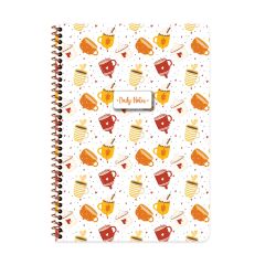 Keskin Color Coffee A4 80 Yaprak Çizgili Karton Kapak Spiralli Perforajlı Defter