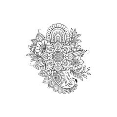 Artdeco Tuval 30X40 Desenli Otantik Kına 1
