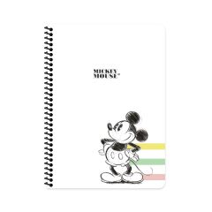 Mickey Mouse 20*28 80 Yaprak Kar. Karton Kapak Spiral