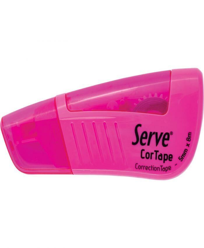 Serve Cortape Şerit Silici 5Mm*8Mt Fosforlu Pembe