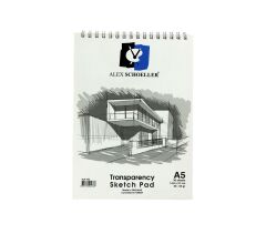 Alex Schoeller Eskiz Blok Transparan Spiralli 50/55Gr A5 30 Yaprak Alx 0763