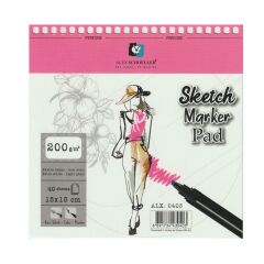 Alex Schoeller Sketch Marker Pad 15X15 200 Gr 40 Sayfa