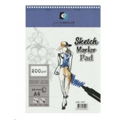 Alex Schoeller A4 200 Gr 40'Lı Spiralli Sketch-Marker Pad Alx:0427