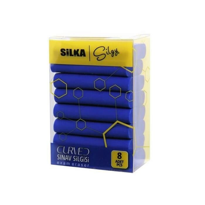 Silgy Curved 8 Li Sınav Silgisi