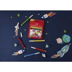 Faber-Castell Comfort Fırça Uçlu Keçeli Kalem, 12Li