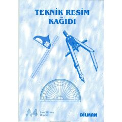 Dilman Teknik Resim Kağıdı A4 Dikey