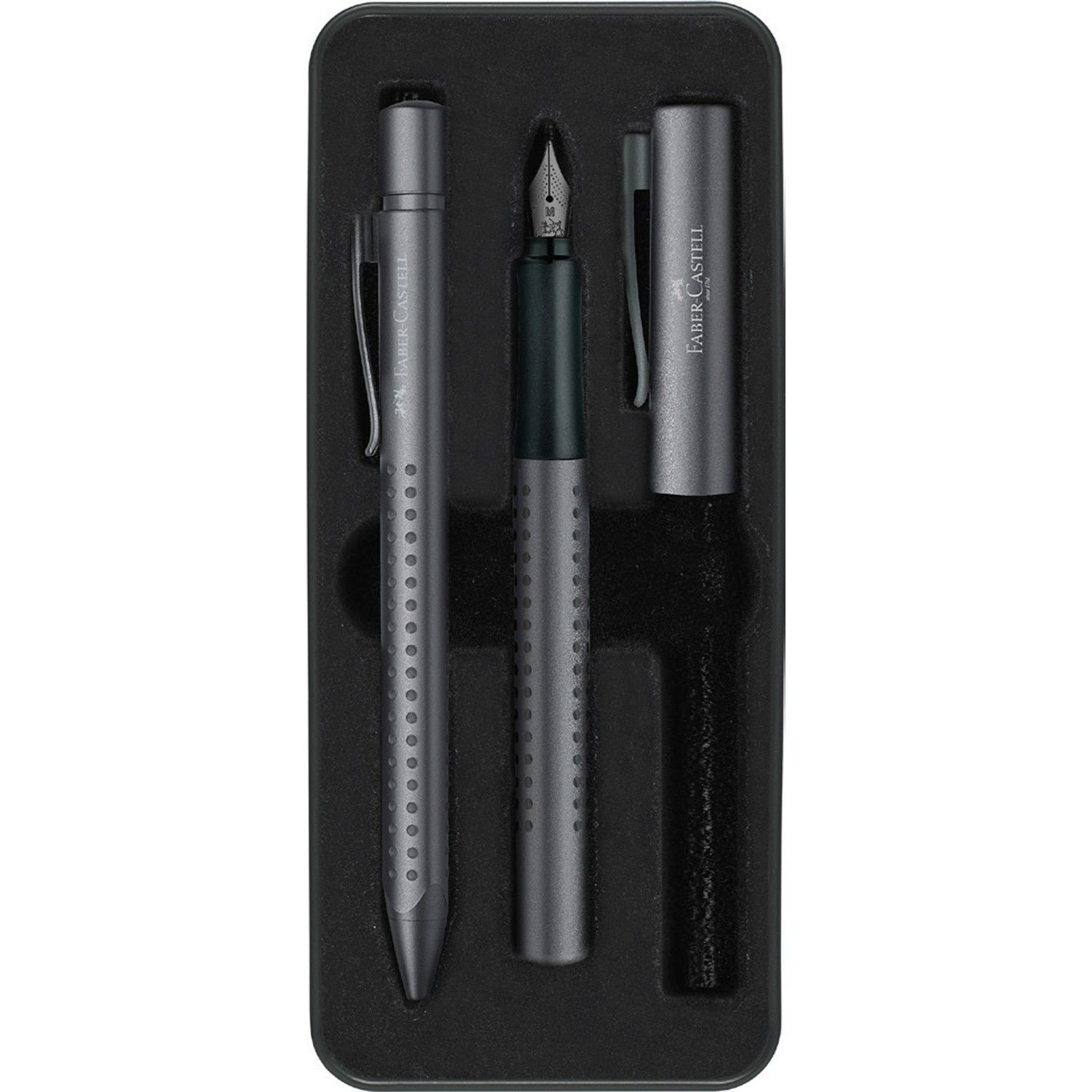 Faber-Castell Grip Dolma & Tükenmez K. Set Antrasi