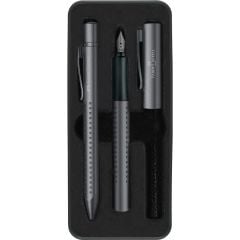 Faber-Castell Grip Dolma & Tükenmez K. Set Antrasi