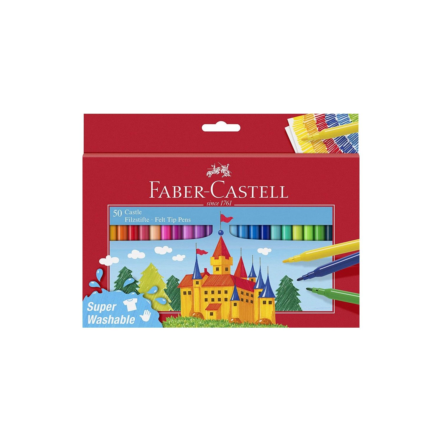 Faber-Castell Süper Yıkanabilir Keçeli Kalem 50 Li