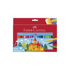 Faber-Castell Süper Yıkanabilir Keçeli Kalem 50 Li