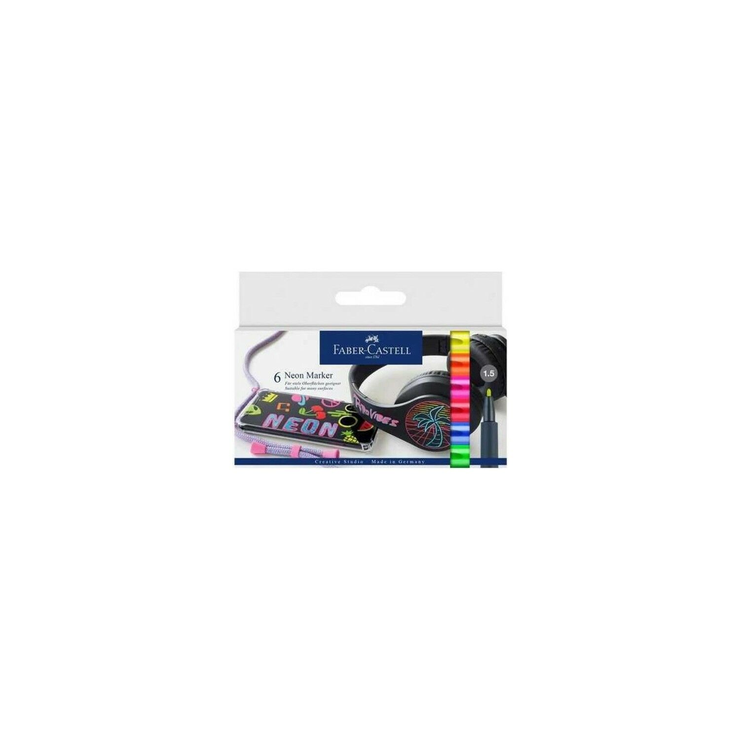 Faber-Castell Neon Markör 6 Lı Set