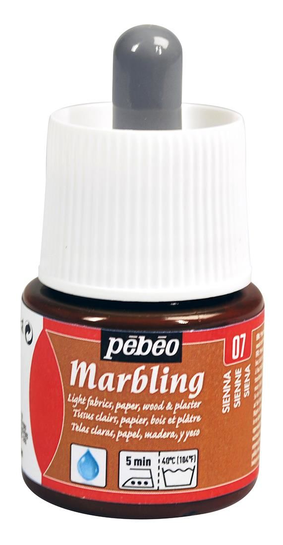 Marbling Ebru Boy.45 Ml Şişe Sienna