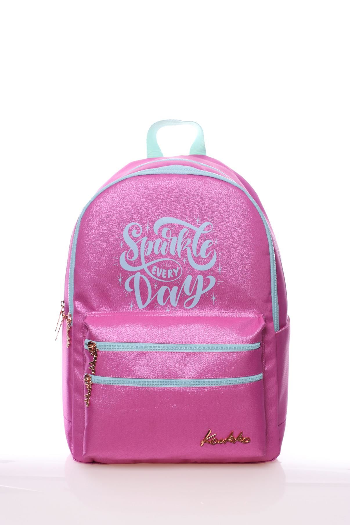 Kaukko Sparkle Sırt Çantası (Fuşya)