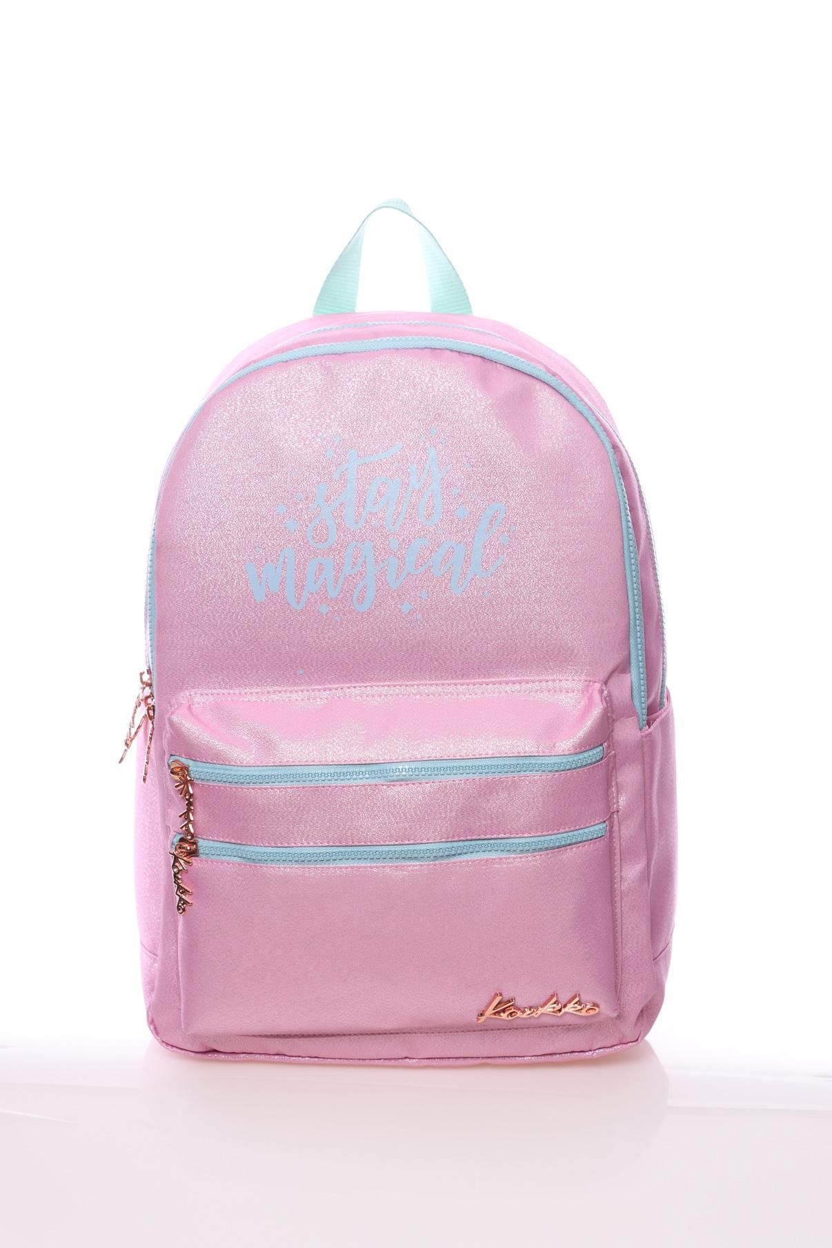 Kaukko Sparkle Sırt Çantası (Açık Pembe)