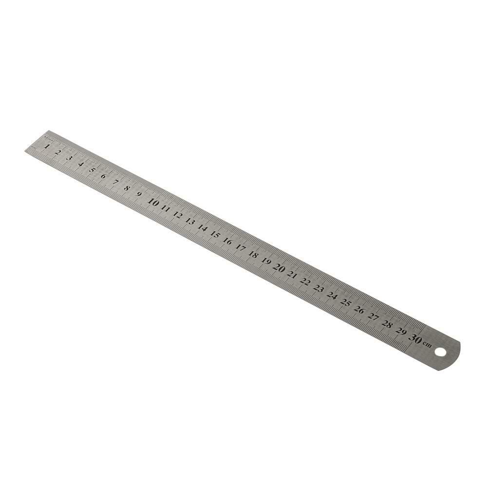 Kraf Çelik Cetvel 30 Cm Inch Ölçülü 530G
