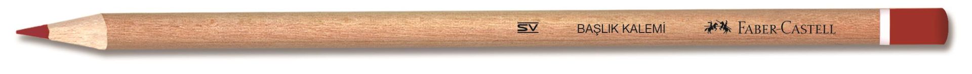 Faber-Castell Başlık Kalemi Natural Kırmızı