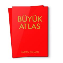 Büyük Atlas - Ciltli (Kırmızı) / Karatay