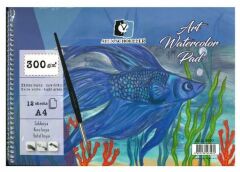 Alex Schoeller A4 300 Gr 12.Li Spr Art Sulu Boya Dft.Alx-3930