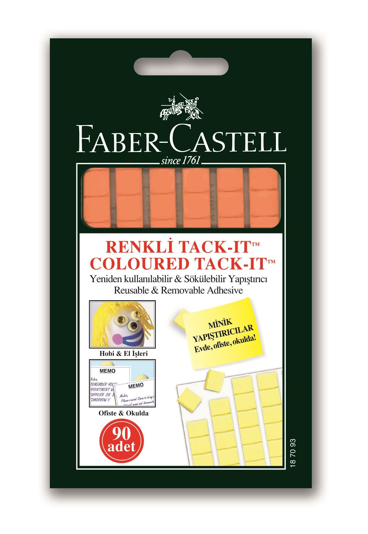 Faber-Castell Tack-İt 50 Gr,Karışık Renk