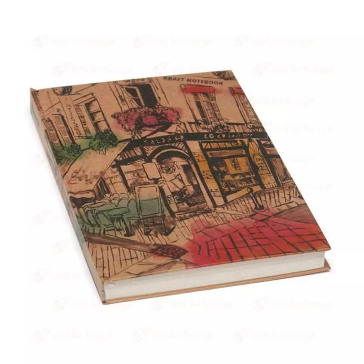 Kraft Kapak 17X24 Kitap Kağıdı Ayraçlı Defter