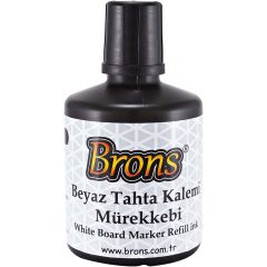 Brons Beyaz Tahta Kalemi Mürekkebi 100Cc Siyah