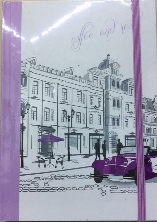 Özel Dizaynlı Kuşe 96Yp Ivory Lastikli Defter Çzg