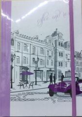 Özel Dizaynlı Kuşe 96Yp Ivory Lastikli Defter Çzg