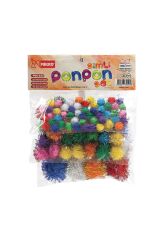 Mikro Pgc-123 Simli Ponpon Set(10Mm 50Ad-20Mm 25Ad
