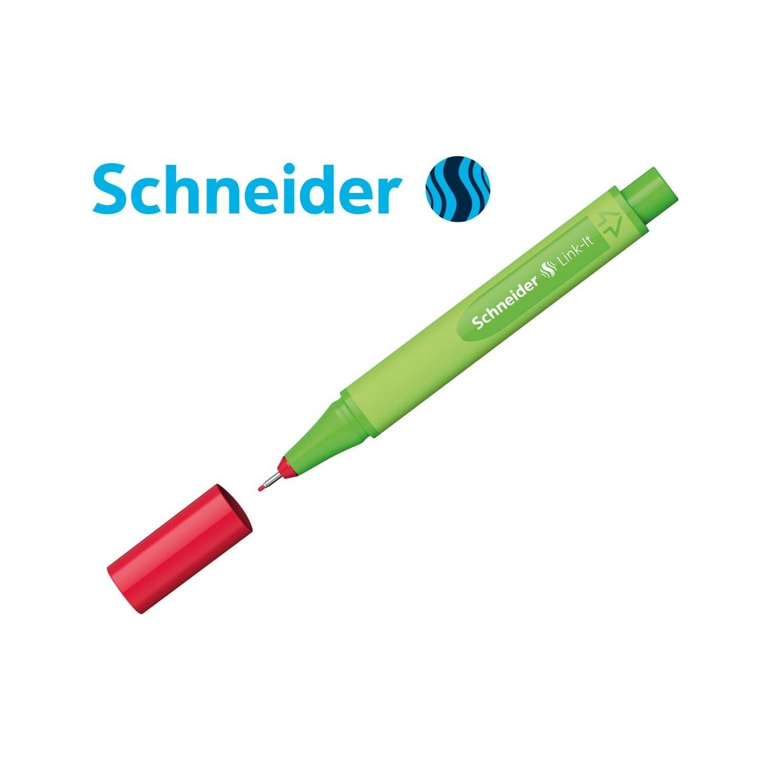 Schneider Link-It Fiber Uçlu Kalem 0,4 Mm Kırmızı