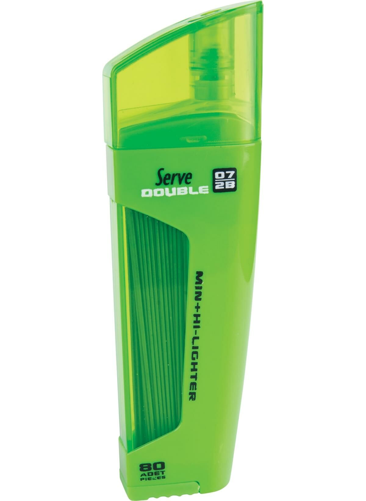 Serve Double Fosforlu Kalem 2B Yeşil Kalem 0.7 Mm