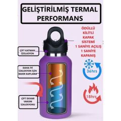 Revomax Paslanmaz Çelik Vakumlu 592 Ml Siyah