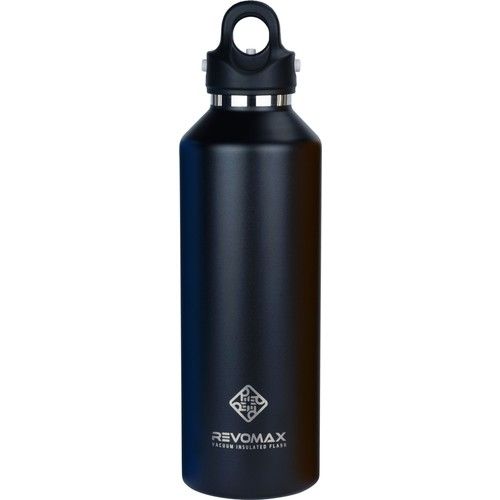 Revomax Paslanmaz Çelik Vakumlu 950 Ml Siyah