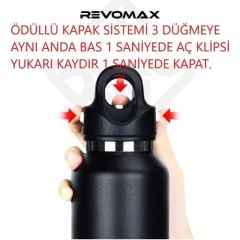 Revomax Paslanmaz Çelik Vakumlu 950 Ml Sarı